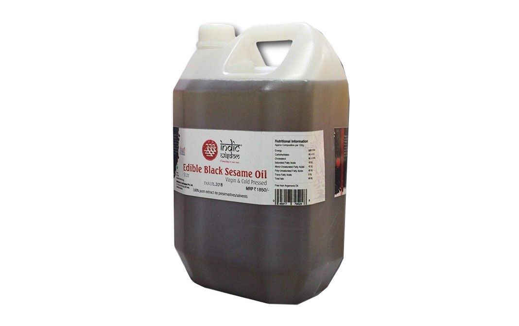 Indic Wisdom Edible Mustard Oil Virgin & Cold Pressed   Plastic Jar  5 litre